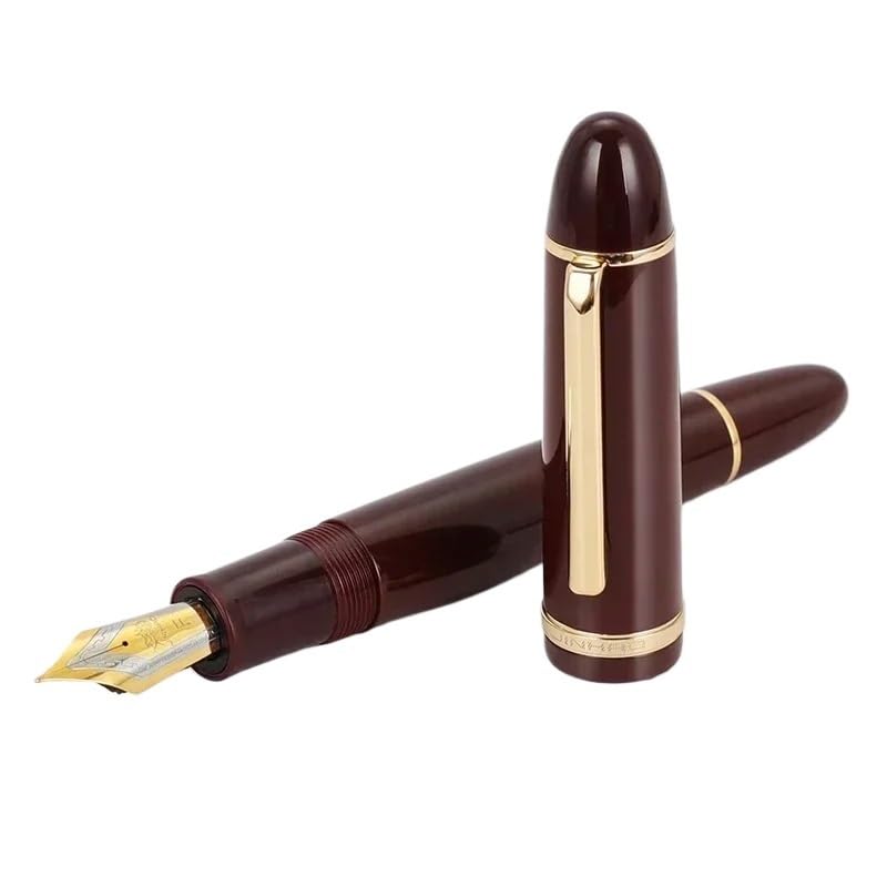 Stylo-plume multicolore rouge doré pour écriture de luxe à plume M