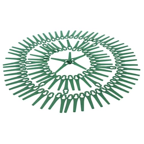 100PKS Plastic Blade For Bosch ALM28,ALM30,ART23 Accu Trim,ART23 Easytrim Accu,ART23 Accu,Qualcast Easi-Lite 28,Easi-lite 30,Hoversafe 25,Hoversafe 30,Mow N Trim,Rota Safe 30,Trimlite 23 Cordless