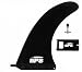 BPS 8 inch SUP Board/Longboard Center Fin - Constructed with Fiberglass-Reinforced Nylon Composite for Better Groove - Includes 'No-Tool' Fin Screws and Wax Comb - 8" Single Fin for Surfboard ...