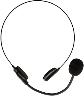 Rockstar Costume Accessories Headset Fake Rock Star MJ Singer Microphone and Headphones Costume Accessory Prop Fake Microhone Toy Microphone Headset Costume Headset Prop Microphone Prop Party Cosplay