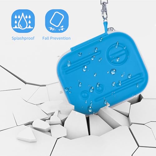 Image of Carrying Case for Yoto Mini Player with 24+ Card Holder-Blue | Hard Shell,Removable Divider, Keep Essentials Protected and Organized for Travel, Car Rides and Daily Use, Case Only