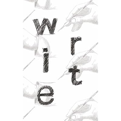 Write Journal | 5x8 inches | 75 Pages | Narrow Rule | Black White Grey