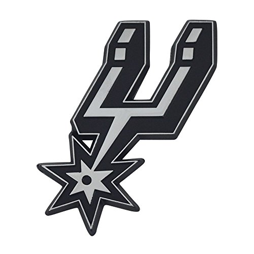 FANMATS 14893 San Antonio Spurs 3D Chrome Metal Auto Emblem