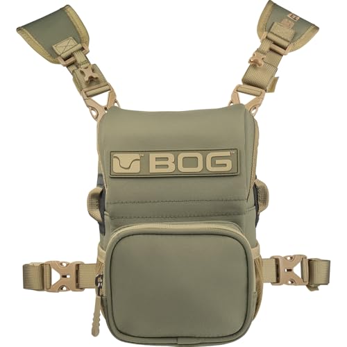 BOG Vigilant Bino Harness Bag with YKK Zippers, Adjustable and Detachable Padded Harness, and Rangefinder Pocket for Hunting, Bow Hunting, Gun Hunting