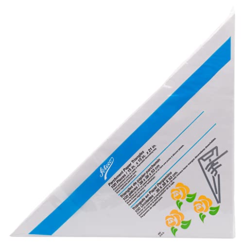 Triangles parchemin Ateco pour cornet à décorer vos gâteaux de fête