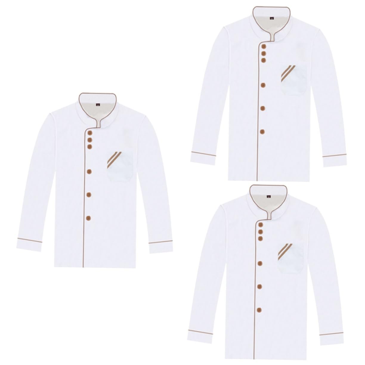 SHERCHPRY 2pcs Bianco Abbigliamento Formale Uomo Classico
