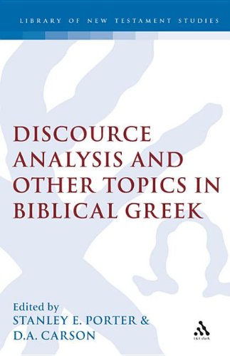 Buy Discourse Analysis and Other Topics in Biblical Greek — BookShops.in