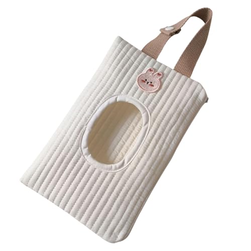Bolsa de toallitas – Dispensador de pañuelos de papel portátil | Funda para pañuelos de cochecito | Bolsa de viaje para toallitas de bebé | Funda para pañuelos de cochecito | Contenedor de toallas de