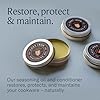 Cast Iron Seasoning Oil – Organic Grapeseed, Sunflower & Beeswax Blend for Conditioning & Restoring Cookware by Field Company #4