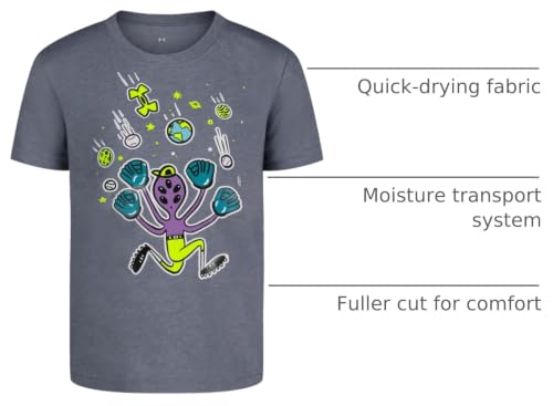 Image of Under Armour Boys' Short Sleeve Baseball Graphic T-Shirt, Lightweight & Breathable, Relaxed Fit