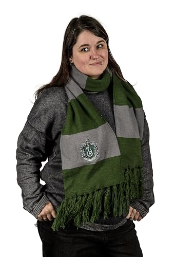 Image of AAA Merchandise Harry Potter: House Scarf - Bold Stripes (Hanger) (Slytherin)