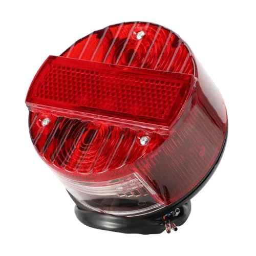 Feu arrière de moto rond avec support plaque d'immatriculation pour SR50 S51 - 6