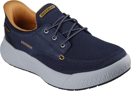 Skechers - Mens Relaxed Fit: Cyrus - Eagan Slip On Shoes, Color Navy, Size: 10.5 M US