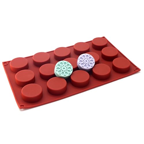 X-Haibei Round Flower Silicone Mold for Soap & Candles