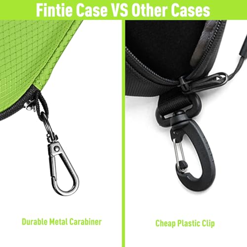 Image of FINTIE Sunglasses Case, Hard EVA Shell Shockproof Sport Glasses Case with Metal Carabiner Travel Zipper Eyeglasses Holder