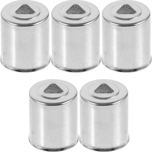 MALUGOGO Tapas de Magnetrón para Horno Microondas, 5 Piezas, Accesorio de Repuesto Orificio Triangular, Compatible, Color Gris, Pieza Esencial para Mantenimiento Seguro del Microondas