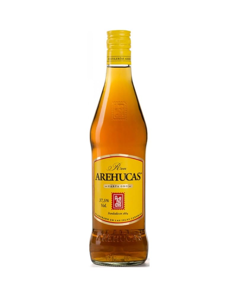 AREHUCAS Ron Carta Oro - 1 L, Botella (006101)