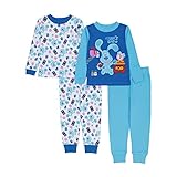 Nickelodeon Boys Clues Snug Fit Cotton Pajamas, Blues Crew, 4T