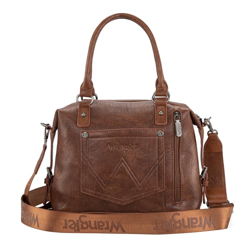 Wrangler Small Doctor Bag for Women Vintage Satchel Bag Western Handbags with Wide Strap4