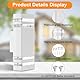 CELAVY LED Wandleuchte Wandlampe aussen - IP65 Außenlampe Aussenlampe Wand, GU10 Up Down Außenleuchte Aussenleuchte Außenwandleuchte Außenbeleuchtung Lampe Hauswand Terrasse Haus Außen, Weiß