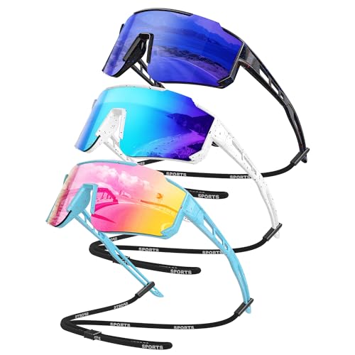 Kids Polarized Baseball Sunglasses for Ages 3-12