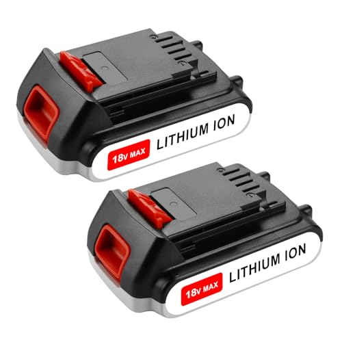 Powilling LBXR20 BL2018 �݊� �u���b�N�A���h�f�b�J�[ �o�b�e���[ 18V 3.0Ah BLACK+DECKER ���`�E���C�I�� �o�b�e���[ �݊� BL2018 BL1518N BL4018 LBXR20 LBXR2020 �d�r