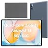 N-one Android Tablet, 10.1 Inch Android 13 Tablets, 8G 64G Quad Core & 1TB Expand Kids Tablet, Dual Camera WiFi GPS Bluetooth and Google GMS Certified with Talbet Case Glass