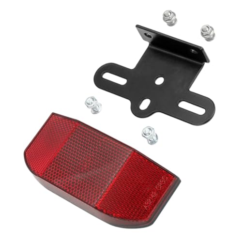 QUMIIRITY 自転車用高輝リアリフレクター 軽量耐久プラスチック製 取り付け簡単 夜間 警告 山地車 シティバイク対応尾灯反射板