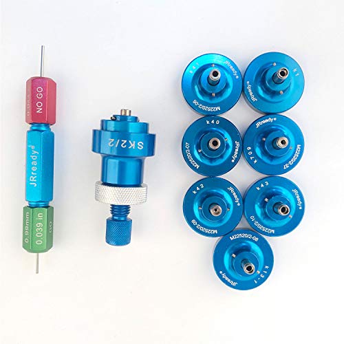 JRready Four indent Crimp Tool Kit ST2060: YJQ-W1A Crimper+Seven Positioners+G125 Go-NoGo Gage for wire/cable contact/pin/socket/terminal Crimping in Connector - Thumbnail 6