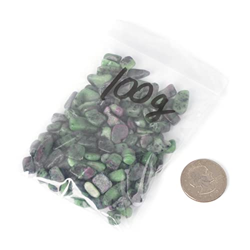 Image of 100 grams Small Tumbled Chips Polished Crushed Stone Crystal Healing Embellishments