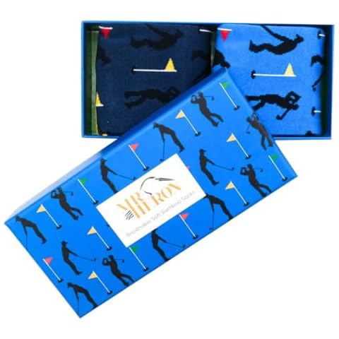 LilyRosa Men's Golf Socks Gift Box Cover