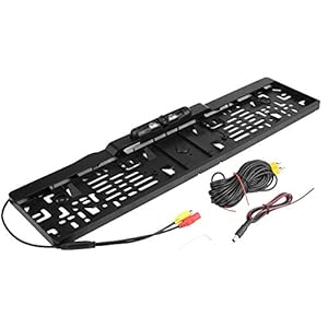 KIMISS Kentekenplaat met camera, kentekenplaathouder met 140° Full HD achteruitrijcamera, IP67 waterdicht, met infrarood…