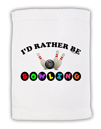 TOOLOUD I'd Rather Be Bowling Micro Terry Sport Towel 15