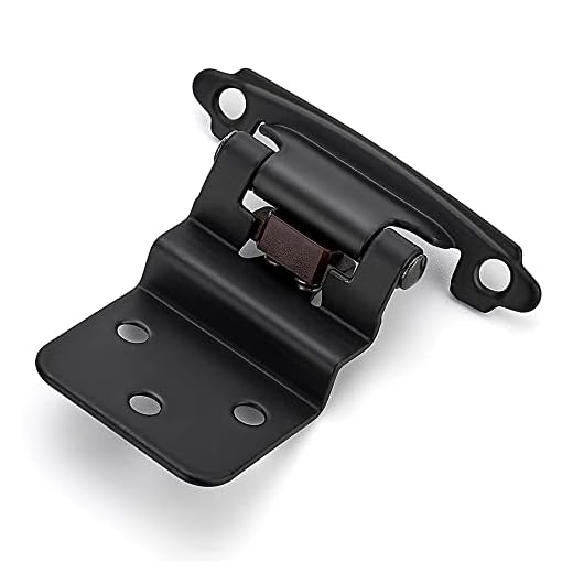 Matte Black Self-Closing Cabinet Hinges