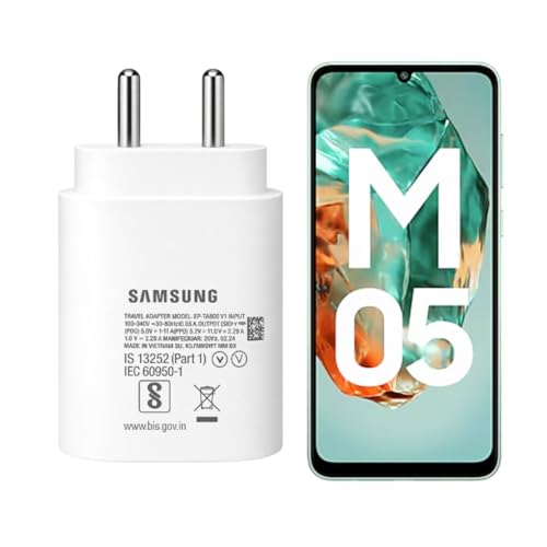 Image of OG Samsung 25W Pd 3.0 Type C Super Fast Charger Adapter Compatible with Samsung Galaxy M17|M07|M05|M06|F06|M16| F16|S25|M35|F05| A06|M55S|Tab S10 Ultra|S10+| 25 Watt USB C Quick Power Adaptor, White