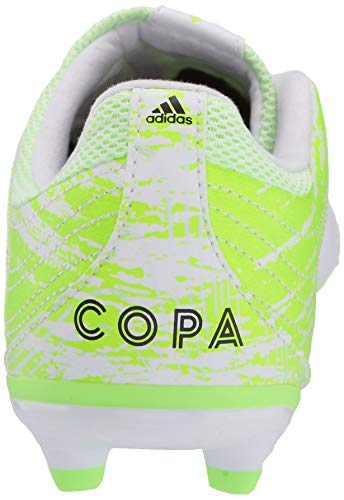 Adidas Men's Copa 20.3 Firm Ground Soccer Shoe, Footwear White/Core Black/Signal Green, 4 #TOP2