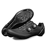 KOMPATIBILITÄT UND VIELSEITIGKEIT: Diese Rennradschuhe haben ein einzigartigesDesign, sind mit Cleats. Der Schuhsohlen-Stollenbereich ist mit vielen Stollen auf dem Markt kompatibel.