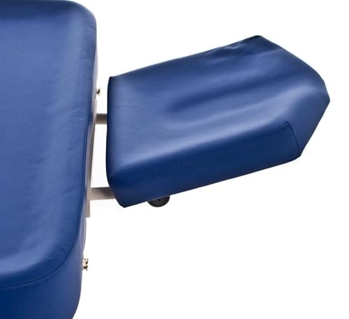 QUIRUMED Klappbare Ayurveda-Trage, Holzstruktur, 192 x 75 cm, rückenfrei, Schwarze Farbe, Kunstleder, höhenverstellbar, Transporttasche, bis 200 kg