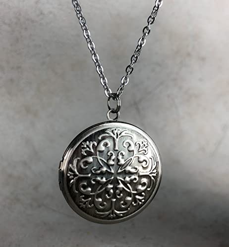 Collier médaillon argent antique avec service photo le cadeau idéal - 2