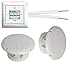 Produktbild Busch Jäger Unterputz iNet Internet Radio 8216 U (8216U) alpinweiß KomplettSet Balance SI + 2x Deckenlautsprecher Feuchtraum/Badezimmer Einbaulautsprecher + Radio + Abdeckungen + 20m Lautsprecherkabel