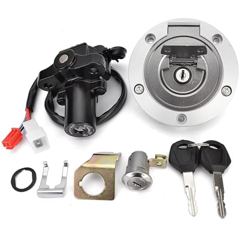 Kit cerraduras moto para Yamaha YZF R6 interruptor encendido y tapa tanque combustible 5