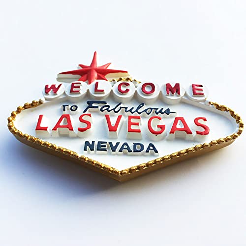 Imán Decorativo 3D Las Vegas 8x6.5 cm Resina miniatura 2