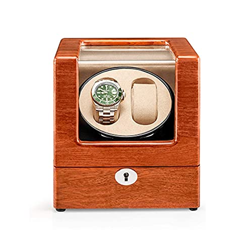 Boîte montre automatique haut de gamme en bois noble et moteur silencieux