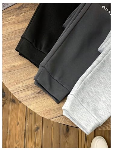 Floerns Boy's 3 Piece Sweatpants Letter Print Elastic Waist Tie Front Athletic Pants4