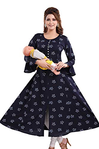 Image of Soulemo Women's Cotton A-Line Maternity Kurtas