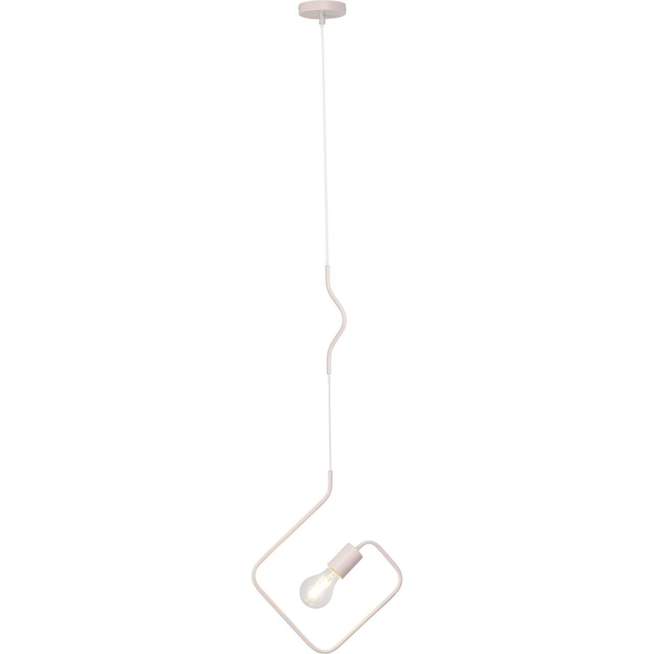 Brilliant Kacy 60 Watt Metal Pendant Light, Pink