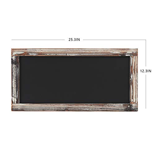 Liry Products Vintage Rustic Brown Torched Wood Framed Blackboard Wall Décor Hanging Chalk Board Sign Erasable Memo Chalkboard Message Display Store Sign Restaurant Café Bar Kitchen Classroom Wedding #TOP2