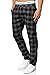 Produktbild Indicode Herren Costa Karierte Stoffhose aus 98% Baumwolle | Stretch Hose Männer Black 30/34