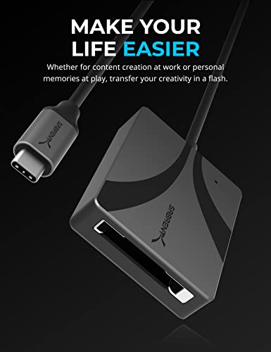 SABRENT CF Express Type B Card Reader, Fast 10Gbps Memory Card Reader, USB Type C 3.2x2 Card Slot Adapter - Image 2