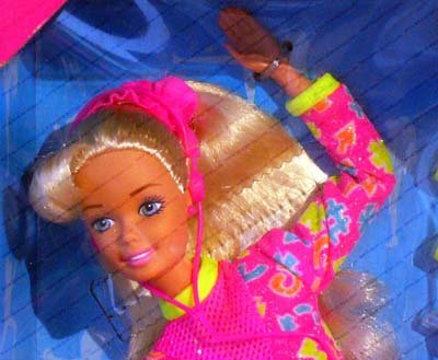 Muñeca Barbie Workin' Out 1996 miniatura 2